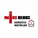 NICEIC logo in red and black new