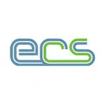 ECS Logo in blue and green